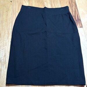 Clara SunWoo black pull on stretch pencil skirt Sz S